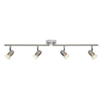 Image of ENDON Palermo 4lt bar 50W spot Brushed Chrome Plate G5503177