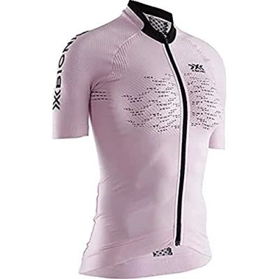 Image of X BIONIC Women The Trick 4.0 Bike Zip Short Sleeve Shirt Magnolia Purple/Opal Black, Small
