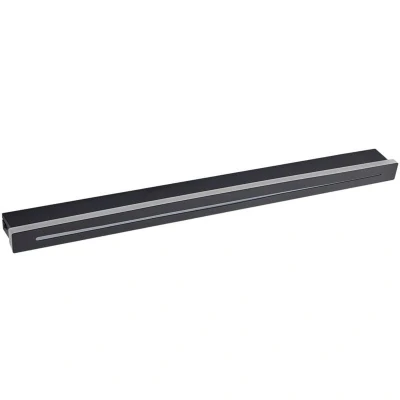 Image of Lindby LED ceiling light Benario, black, aluminium, 80 cm