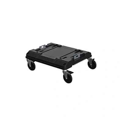 Image of Stanley FatMax Pro Stack Roll Cart (extremely manoeuvrable thanks to 360 rotating wheels with parking brake, can be combined other + Tstak products, max. load capacity 100 kg) FMST1 71972