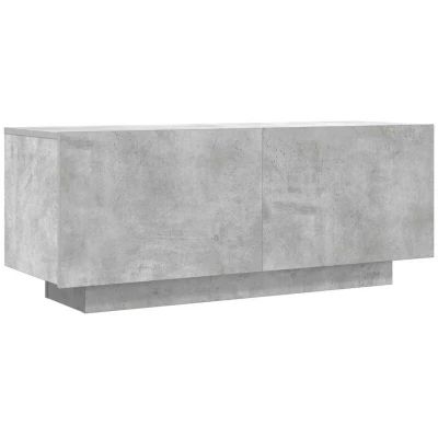 Image of vidaXL TV Cabinet Concrete Grey 100x35x40 cm Engineered Wood