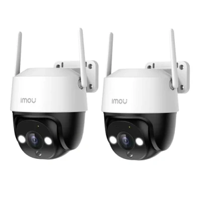 Image of Imou 2K Outdoor Security Camera with AI Human/Vehicle Detecion, 360 PTZ WiFi Home IP CCTV 30m Color Night Vision, Auto Motion Tracking, IP66, Siren Spotlight, 2 PACK