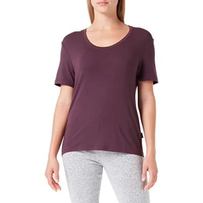 Image of Calvin Klein Women&#039;s S/S Crew Neck 000qs6968e T Shirt, Purple (Power Plum), M