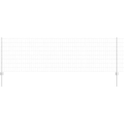 Image of vidaXL Euro Fence with 11 U Posts Silver 0.8x25 m Steel