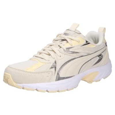 Image of PUMA Unisex MILENIO TECH Suede Sneaker, Alpine Snow Aged Silver, 7.5 UK
