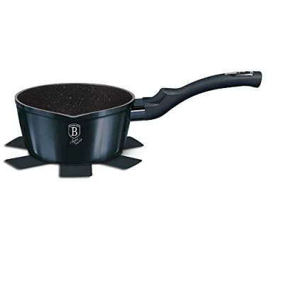 Image of 16cm Colorful Non Stick Saucepan Cookware Induction Hob Cooking Pots Pan Home Kitchen Appliance (Aquamarine)