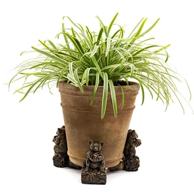 Image of Potty Feet Koala Bear Figures Plant Pot Planter Support Handmade Decorative Ornaments 3pcs