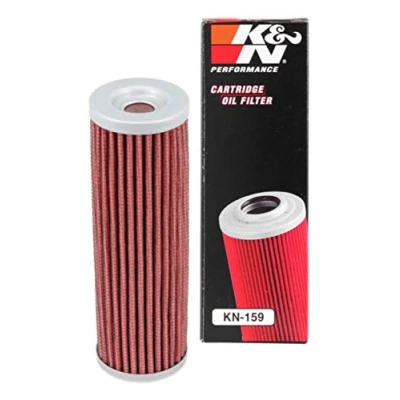 Image of K&amp;N Motorcycle Oil Filter: High Performance, Premium, Designed to be used with Synthetic or Conventional Oils: Fits Select Ducati Motorcycles, KN 159, red