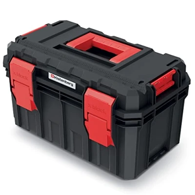 Image of Tool Box Dividers Ergonomic Handle Clamp Clasps Dustproof and Waterproof Plastic 45 x 28 26.4 cm
