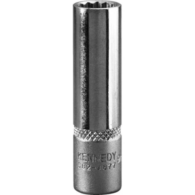 Image of Kennedy 1/2&quot; Deep Socket 1/4&quot; Square Drive