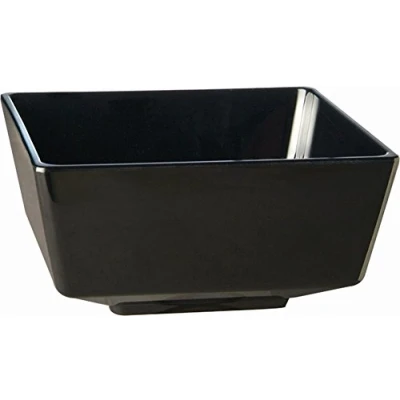 Image of APS GF095 Float Square Bowl, 5&quot;, Black