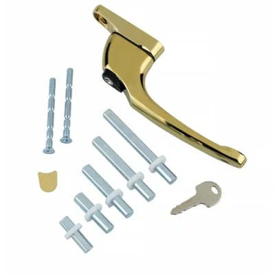 Image of ERA Universal Window Handle Inline Espag Multi Spindle Gold