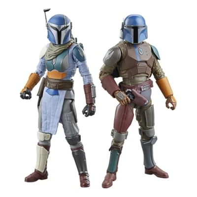 Image of Star Wars The Black Series Mandalorian Shriek Hawk Trainers, Wars: Collectible 6 Inch Action Figure 2 Pack