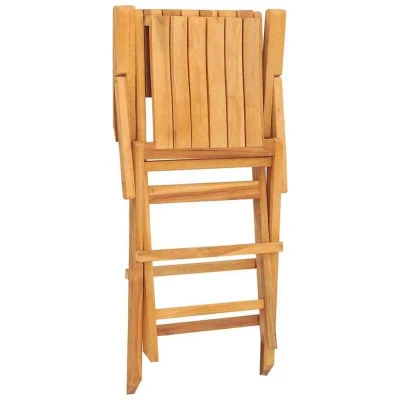 Image of vidaXL Folding Garden Chairs 8 pcs 55x61x90 cm Solid Wood Teak