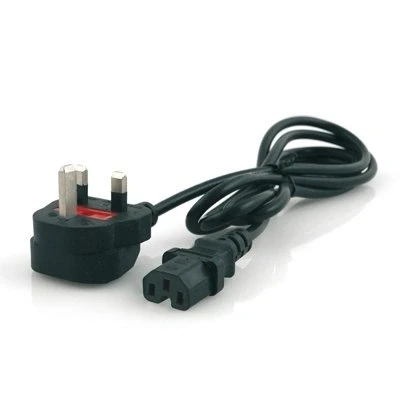 Image of 1m Mains 13A Plug To C15 Cable (Kettle Lead)