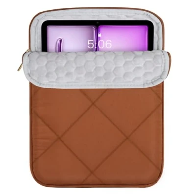 Image of TiMOVO 13 Inch Puffy Tablet Sleeve Bag for Women Fits iPad Air 13&quot;, Pro 12.9&quot;, Galaxy Tab S9+/S9 Plus/S10+/S10 Plus/S9 FE+/S9 FE Plus 12.4&quot;, Remarkable Paper 11.8&quot;, Latte