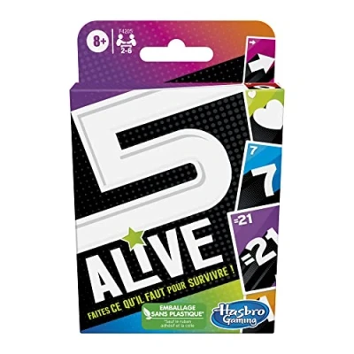 Image of Hasbro Disney Frozen 5 Alive, Card Game for Children, Fun Family Game, Ages 8+, 2 6 Players