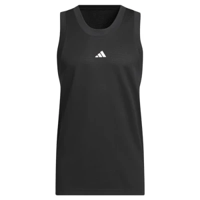 Image of adidas Men&#039;s Basketball Legends Tank Top, Orbit Grey/White, XL Tall