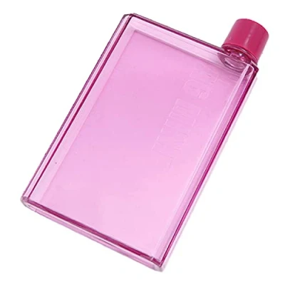 Image of ZONEWD Flat Bottle,Portable Water Bottles for Travel 350ml/420ml Notebook Bottle ECO Friendly BPA School Activity Outdoor Gym