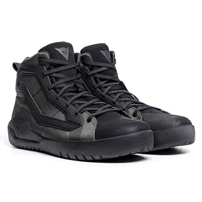 Image of Dainese Men&#039;s Urbactive Gore Tex Shoes Motorcycle Boot, Black/Army Green, 8 UK