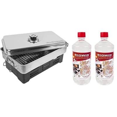 Image of BROWIN Stainless Steel Table Smoker Set with Thermometer 330001 Oven Grill Fish &amp; More Grilling and Smoking Camping Accessories
