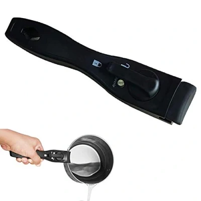 Image of Pan Handle, Detachable Pot Removable Handle Universal, Anti Scalding Replacement Bakelite for Kitchen Cookware Accessories