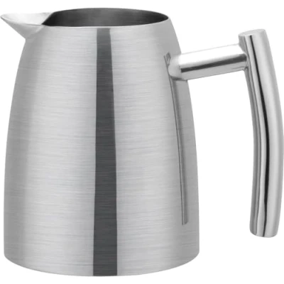 Image of Café Olé Stainless Steel Milk Jug, Satin Finish, 10.5 x 10 cm