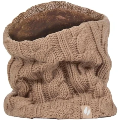 Image of Women&#039;s 1 Pack Heat Holders 3.5 Tog Heatweaver Yarn Neck Warmer Beige One Size