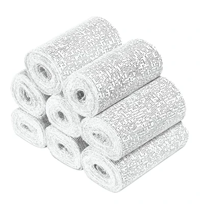 Image of Navaris Plaster Cast Bandage Kit Skin Friendly of Paris Bandages for Art, Crafts, Modelling, Moulds Set 8 Rolls 10 cm x 3 m
