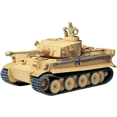 Image of TAMIYA 300035227 WWII Tiger I Initial/Early Military 1:35 Production, Faithful Replica, Plastic, Crafts, Model Kit, Assembly, Unpainted