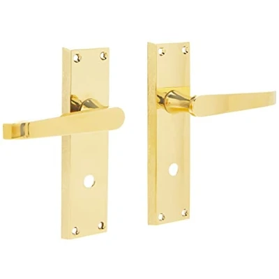 Image of VICTORIAN FLAT LEVER ON BACKPLATE BATHROOM 57MM C/C (CONTRACT RANGE)