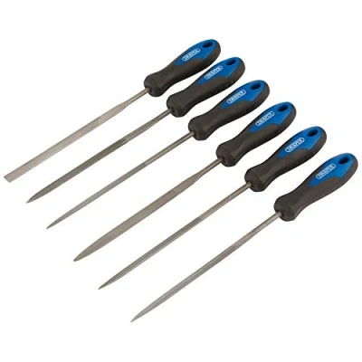 Image of Draper Soft Grip Needle File Set, 140mm (6 Piece)