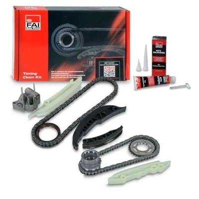 Image of 11217787280, 11312249851, 11318506869, 13522249852, 13527789690 Timing Chain Kit FAI AutoParts TCK74C BMW: 5 Touring, 3 Coupe, Saloon