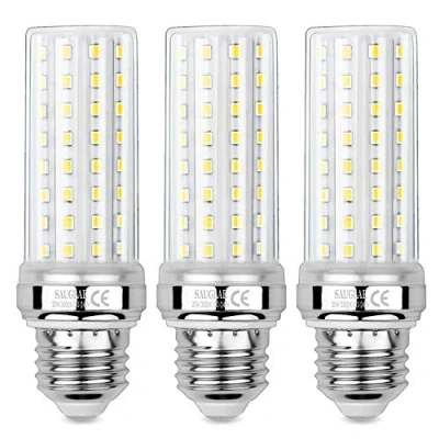 Image of SAUGLAE 20W LED Corn Bulbs, 150W Incandescent Bulbs Equivalent, 3000K Warm White, 2300Lm, E27 Edison Screw Light 3 Pack