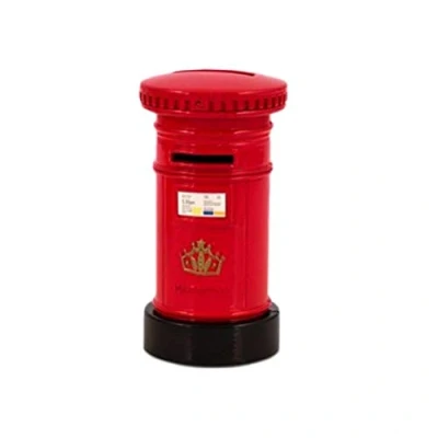 Image of London Red Post Box Money Box, Made of Die Cast Metal, Collectable Souvenir