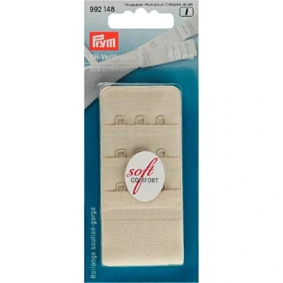 Image of Prym Bra Extender Hooks, White, 40 mm 3 x Haken, Champagner, 1 Stück