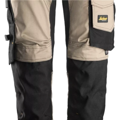 Image of Snickers AllroundWork Stretch Trousers Khaki/Black 108