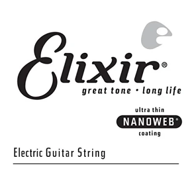 Image of Elixir® Strings Electric Guitar Single String with NANOWEB® Coating (.036)