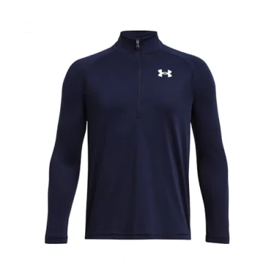 Image of Under Armour TECH 2 0 1 ZIP Long sleeved top for kids, Size: 10y, Midnight navy (411)