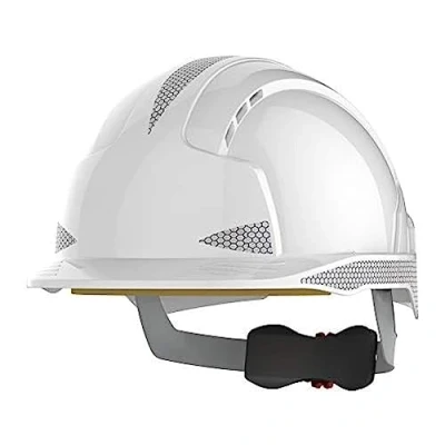 Image of JSP EVOLite Lightweight ABS Safety Helmet CR2 Wheel Ratchet, Vented, White, One Size (AJB170 400 100)