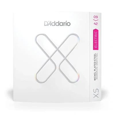 Image of D&#039;Addario Nickel Coated Electric Strings, Black, XSE0942, 09 42, Super Light