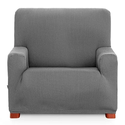 Image of Eysa Ulises elastic sofa cover 1 seat colour 06 grey, Polyester Cotton, 37 x 5 29 cm