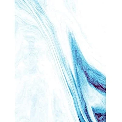 Image of Wee Blue Coo Abstract Watercolour Waves Art Print Canvas Premium Wall Decor Poster