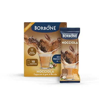 Image of Caffè Borbone Hazelnut Sticks, 80 Sticks (8 packs of 10) Ideal for Pod Systems