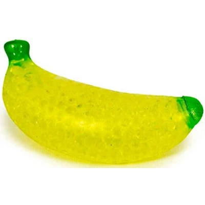 Image of HGL Squeezy Beaded Banana Stress Toy