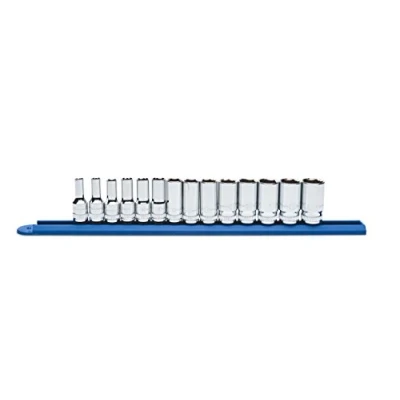 Image of GEARWRENCH 14 Piece 3/8&quot; Drive 6 Point Mid Length Metric Socket Set 80554S