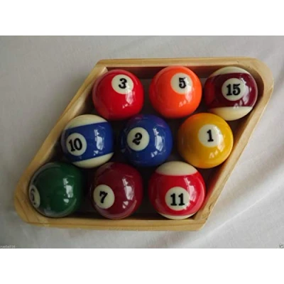 Image of Homegames Pool Table ball Wooden Diamond 2 1/4&quot; American 9