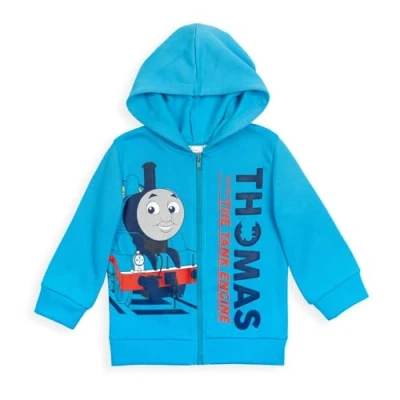Image of THOMAS &amp; FRIENDS Fleece Zip Up Hoodie Toddler to Little Kid, Thomas, 3 Years