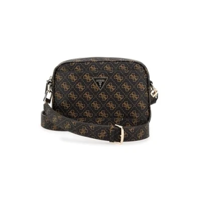 Image of Guess Meridian 24 CM Across body bag, Women&#039;s, Size: One Size, Brown logo
