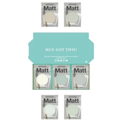 Image of Rust Oleum Wall Paint in Matt Finish Fresh Greens Tester Box